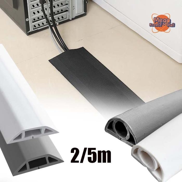 Cover Penutup Pvc Kabel Protector Dinding Kabel Cover Penutup Sarung Kabel 1M Cover Kabel Dinding