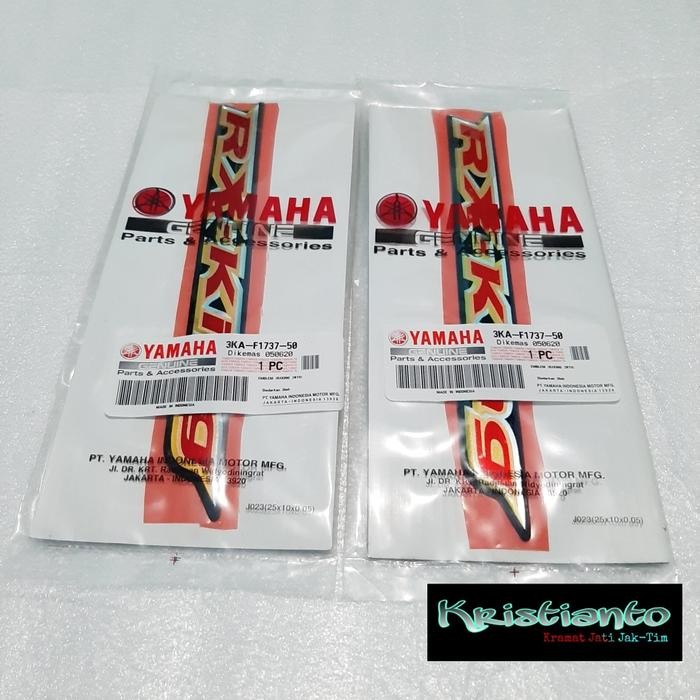 Laris Emblem Stiker Box Bok Tutup Aki Rxking Rx King Se Gold 2003 Original