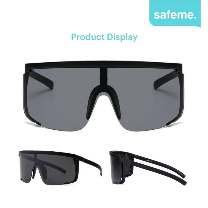 Kacamata Sepeda Gowes Wanita Pria Anti UV 100% Sport Safety Goggles F1