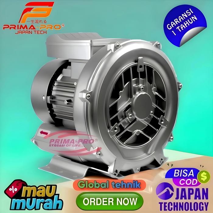 Ring Blower 3 2200 Watt 2,2 220Volt 1Phase Blower Tambak Ikan PRIMAPRO