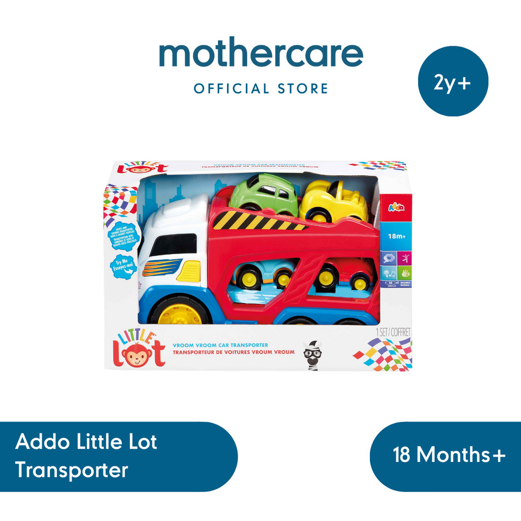 Addo Little Lot Car Transporter - Mainan Mobil Truk Pengangkut Kado Anak 2 Tahun