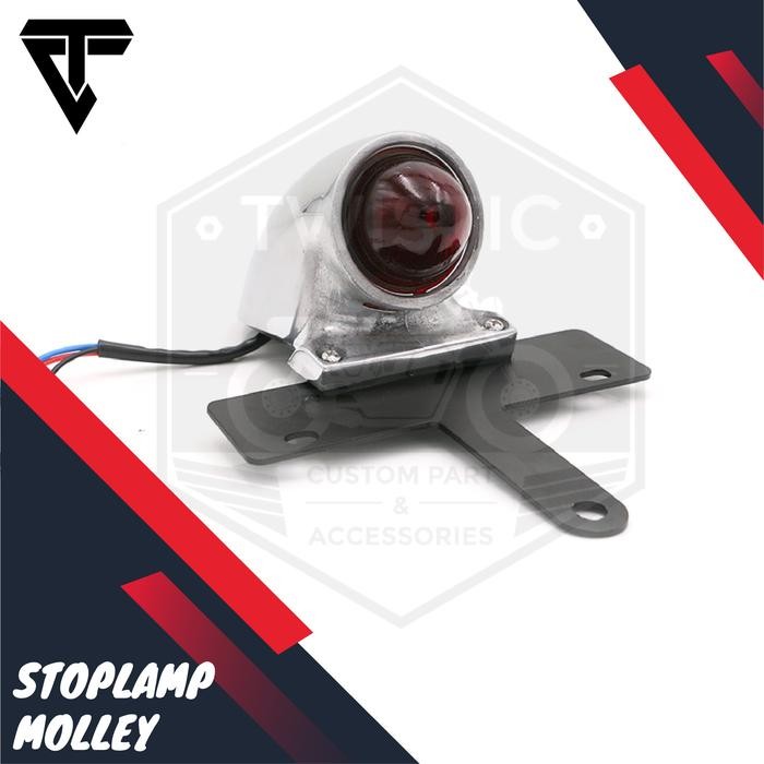 Stoplamp Molley Lampu Belakang Motor Custom Chopper Bobber Universal