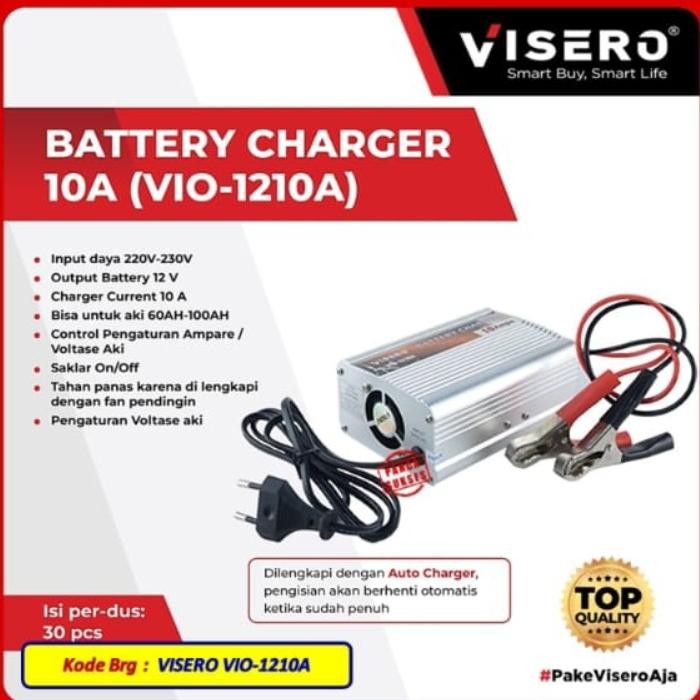 Battery Charger/Charger Aki 10A Visero (VIO-1210A)