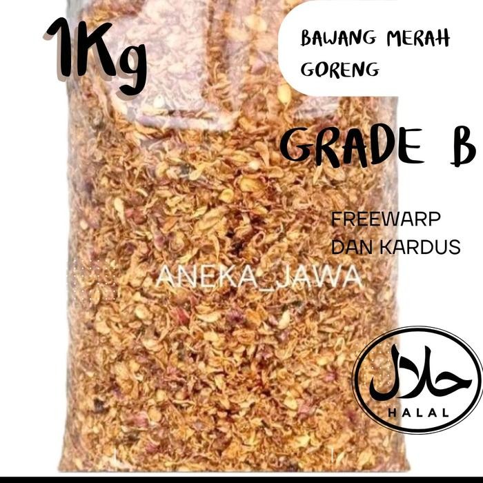 

New (PROMO) BAWANG GORENG 1KG GRADE B ORGANIK