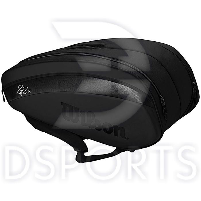 Wilson Roger Federer DNA Black RF R 12 Pack ( Tennis Bag Tas Tenis ) Best Seller