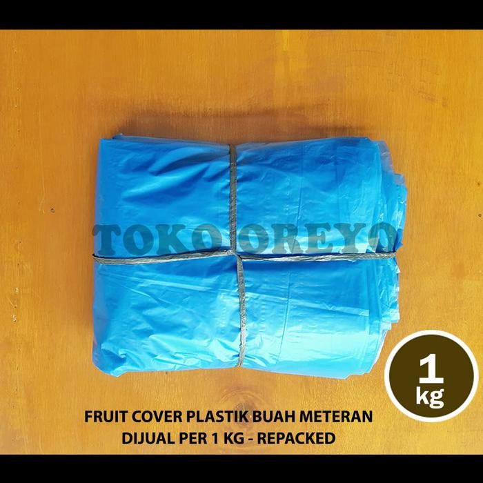 FRUIT COVER BERAT 1 KG PLASTIK METERAN PEMBUNGKUS BUAH BESAR PISANG