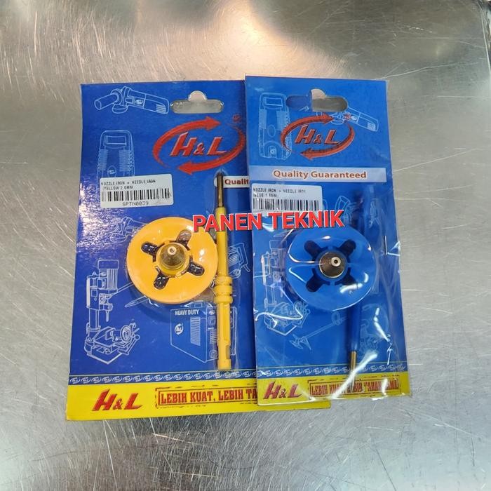 Nozzle Dan Needle Set Kuningan Utk Cat Minyak Spray Gun Elektrik