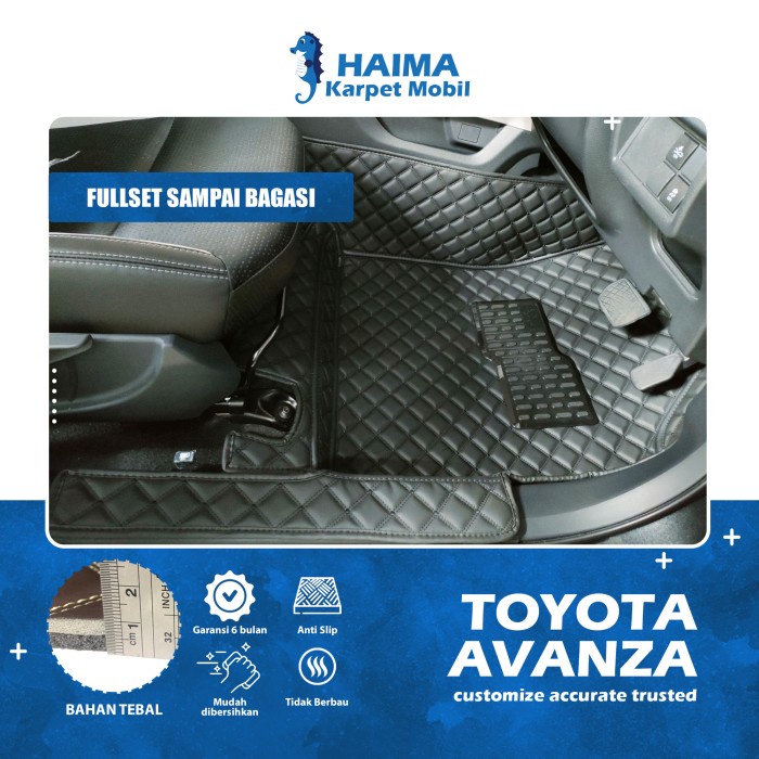 Karpet Mobil Toyota Avanza Veloz Xenia 2022-2023 Fullset