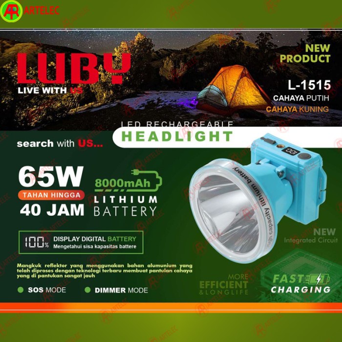 Senter Kepala Luby L-1513-L L-1513-K L-1515-L L-1515-K