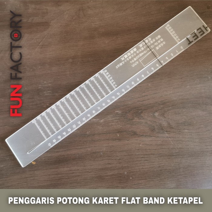 

PROMO CUTTING RULER - PENGGARIS POTONG KARET FLAT BAND KETAPEL COD