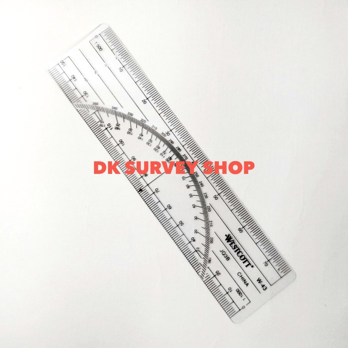 

PROMO PENGGARIS PROTACTOR W 43 METRIC RULER WESTCOTT METRIC PROTRACTOR W-43 COD