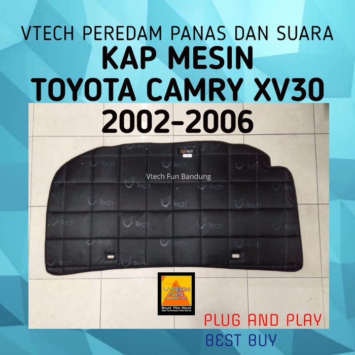 Vtech Peredam Panas Dan Suara Kap Mesin Toyota Camry XV30 2004 Hitam