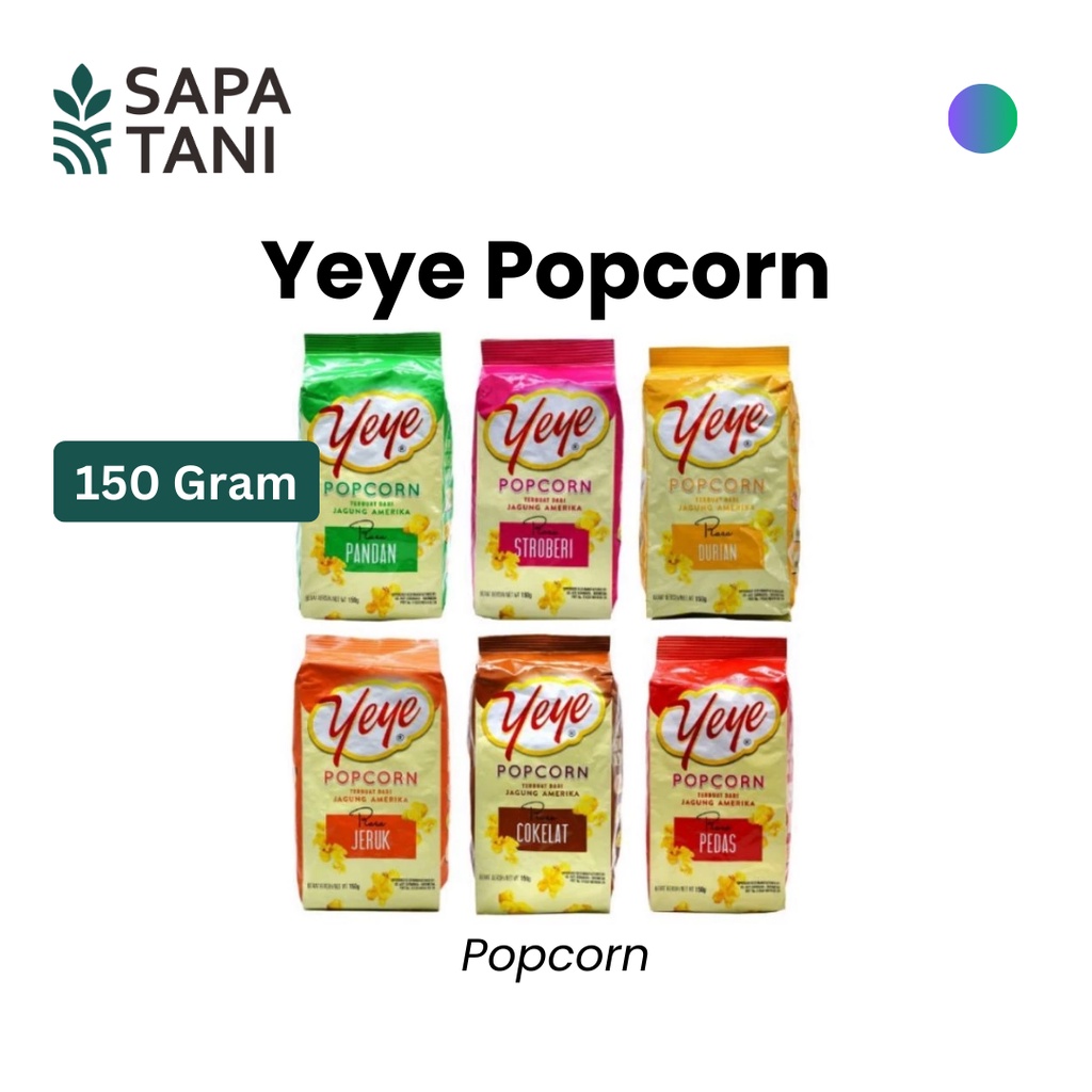 

Yeye Popcorn 150 gram Sapatani Popcorn Lezat Teman Nyantai