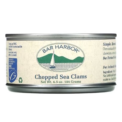 

Bar Harbor, Chopped Sea Clams, 6.5 oz (184 g)