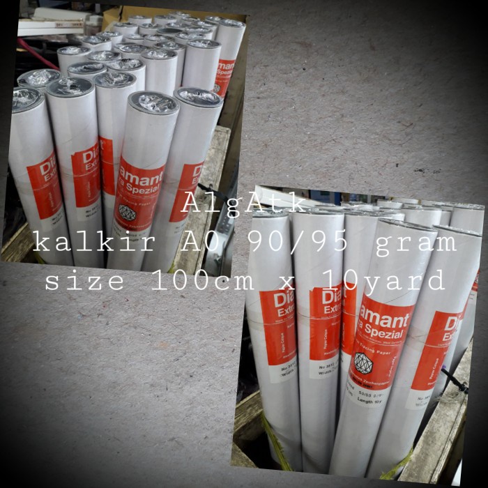 

Kertas Kalkir Roll A0 90/95 gsm.