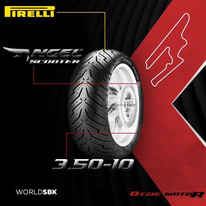 BAN PIRELLI ANGEL SCOOTER 3.50 - 10 KYMCO ZIP VESPA KLASIK CLASSIC