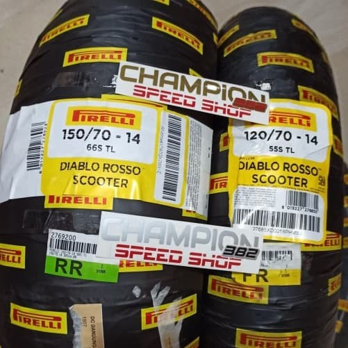 Ban Pirelli Diablo Rosso Scooter Depan Belakang Yamaha Aerox 155