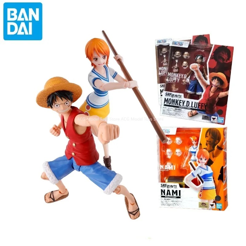 DIG Bandai S.H.Figuarts SHF One Piece NAMI  Monkey D Luffy Romance Dawn Anime Action Figures Toys Co
