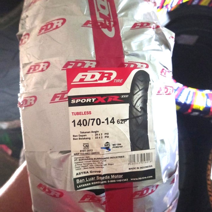 Ban Aerox Belakang Fdr 140/70-14 Tubeless