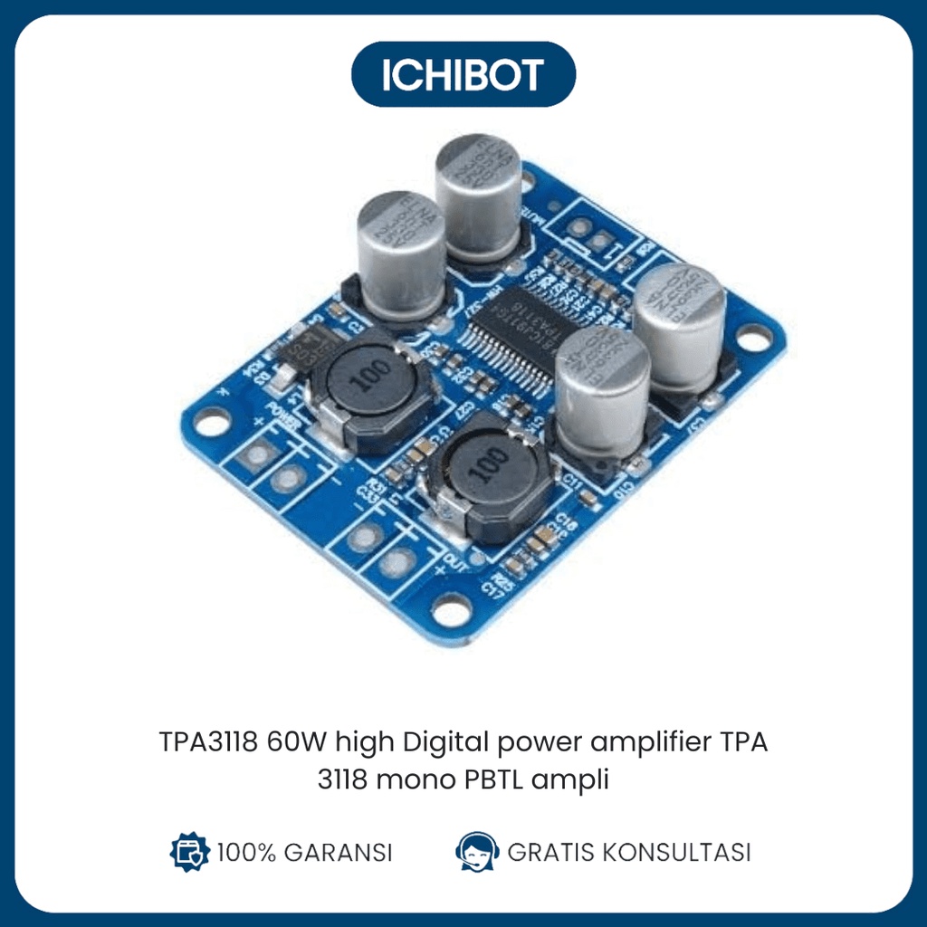 TPA3118 60W high Digital power amplifier TPA 3118 mono PBTL ampli