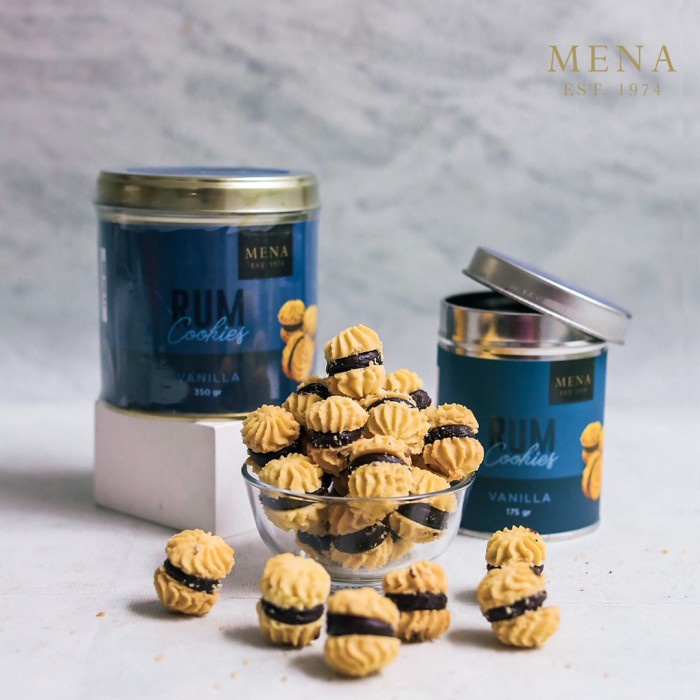 

RUM COOKIES - VANILLA (MEDIUM) BY MENA COOKIES KODE 33