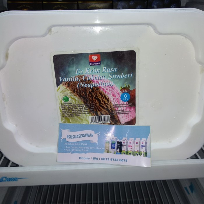 

ICE CREAM DIAMOND / ES KRIM 8 LITER - NEOPOLITAN (3 RASA) KODE 866