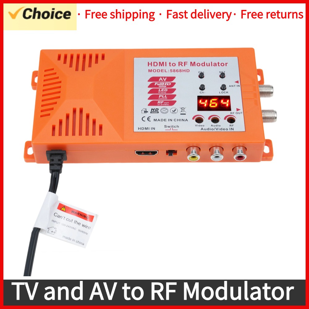 ALLEN TV and AV to RF Modulator RF Converter Digital RF Modulator for PAL NTSC Format for  Converter