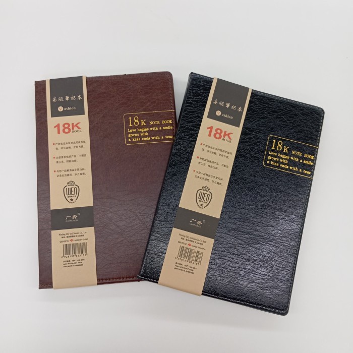 

Notebook Leather Cover /Buku Catatan Diary/Notepad 18K Cover Kulit