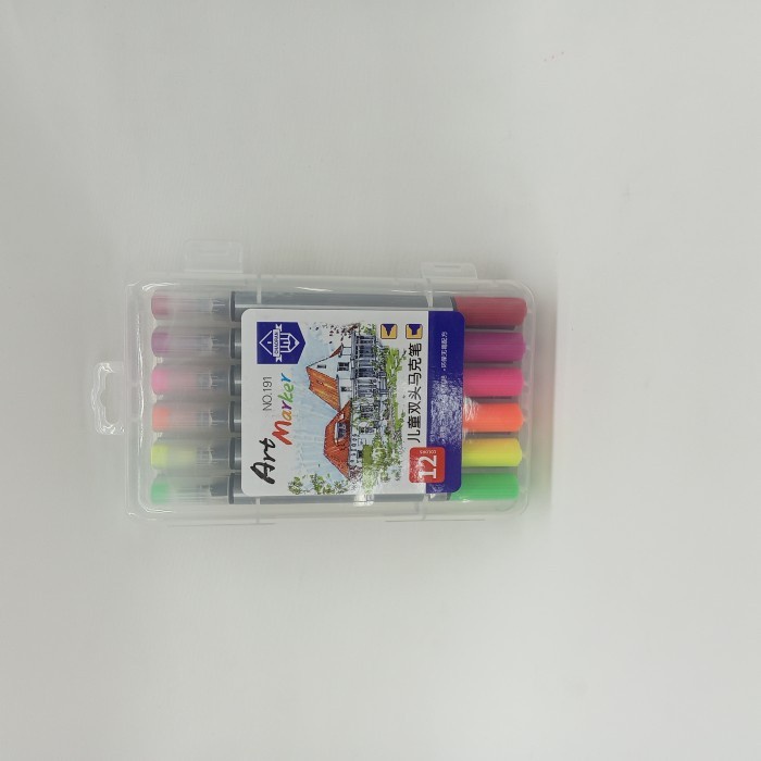

Spidol Art Marker Dual Side Fine Art Marker 12 Color