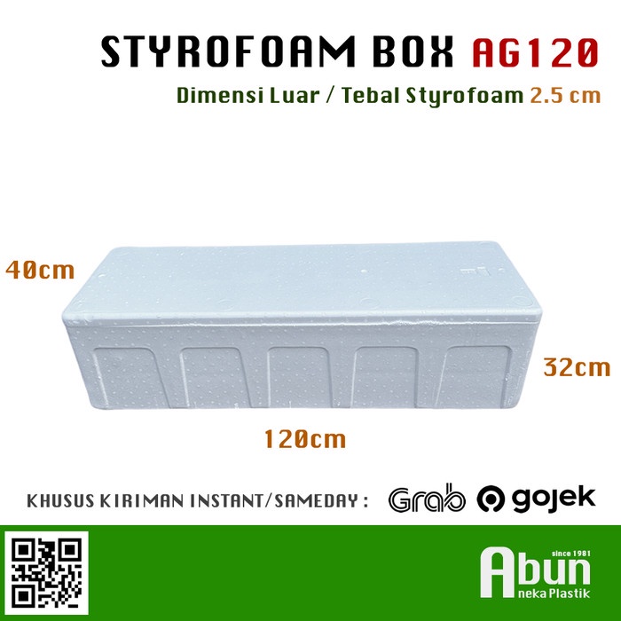 STYROFOAM BOX AG120 TEBAL (120X40X32)