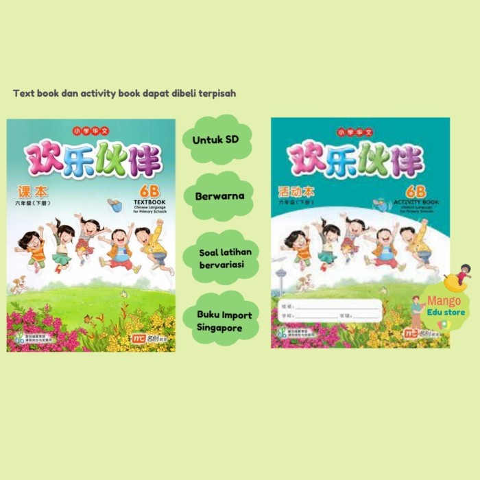 

TERBARU Buku Mandarin Huanle Huoban CLPS 6B (text book/activity book) PROMO!
