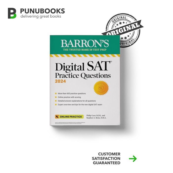 

TERBARU Barron's: Digital SAT Practice Questions 2024