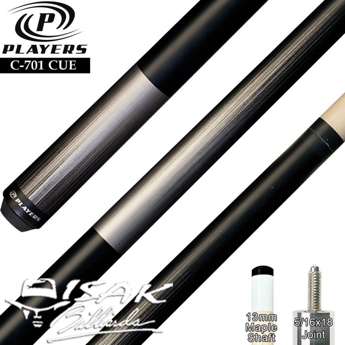 Players C701 Pool Cue - Maple Billiard Stick Stik Biliar Player Play