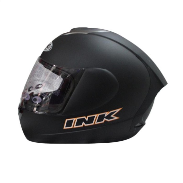 Helm Ink Cl Max Solid Black Dof Helm Full Face