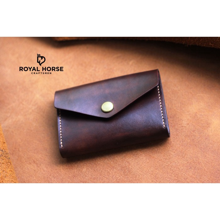 

card holder, wadah kartu nama kulit asli handmade Kode 1129
