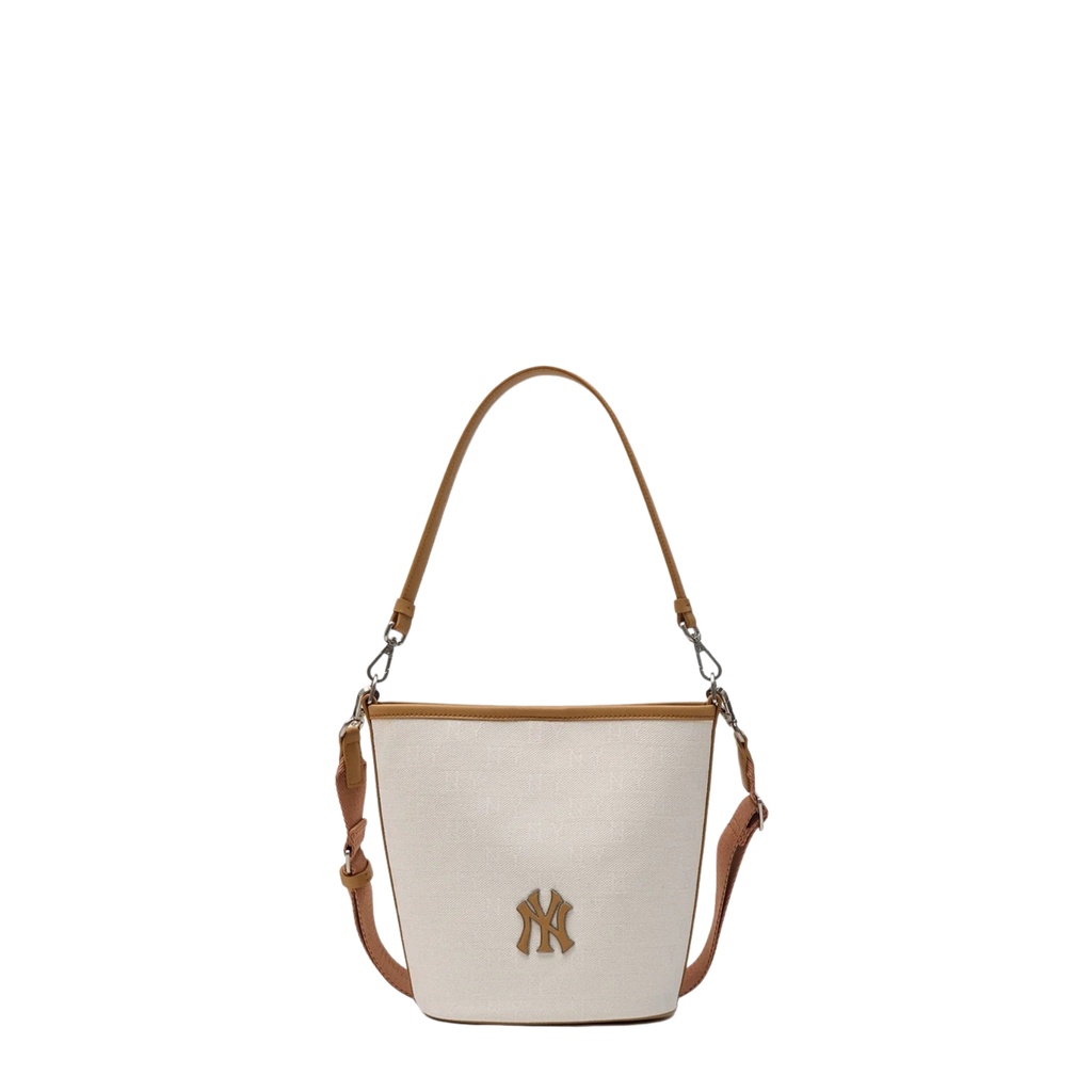 Classic Monogram Jacquard Bucket Bag - NY Cream