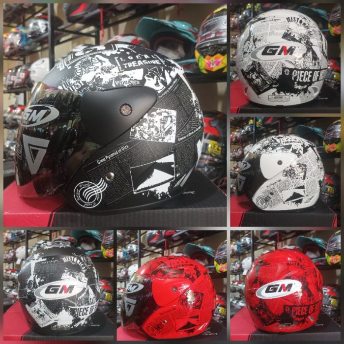 Helm Gm Evo News Original Motif Koran Kaca Pelangi
