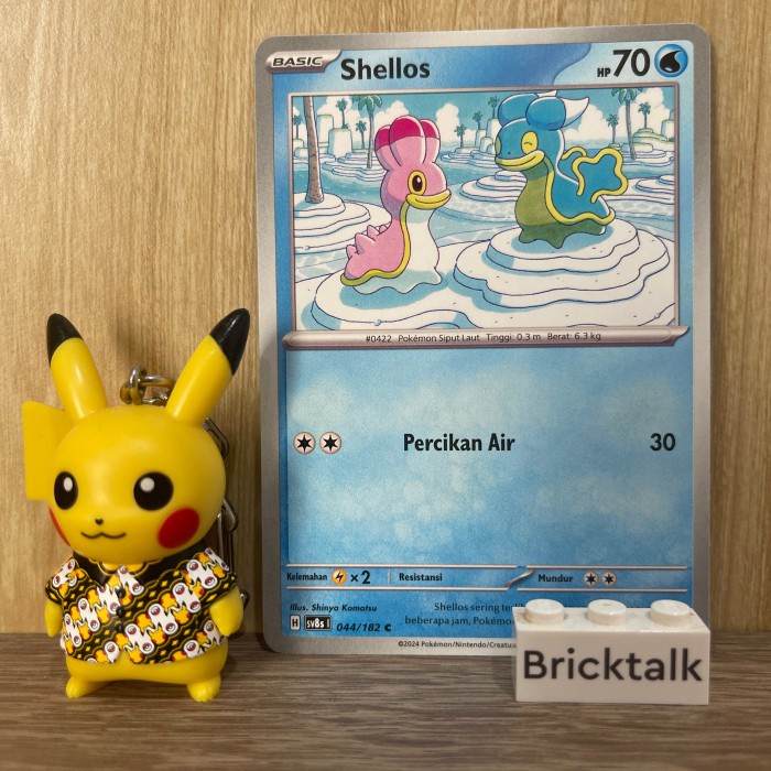 (BRI) Kartu Pokemon TCG sv8s Shellos 044/182 C Kilat Mengkilap, Kilat Rasi Trading Card Game Indones