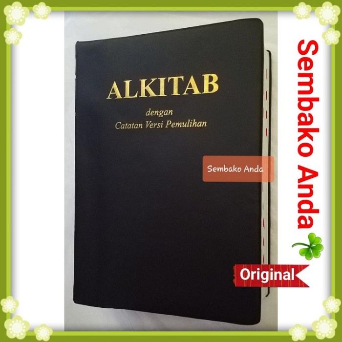 

Ready Alkitab Pl Pb Dengan Catatan Versi Pemulihan. Witness Lee. Ekonomis.