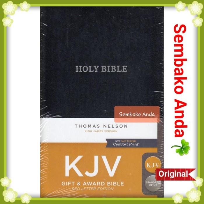 

Ready Kjv Gift & Award Bible. King James Version. Alkitab Kristen Bahasa Inggris. English.
