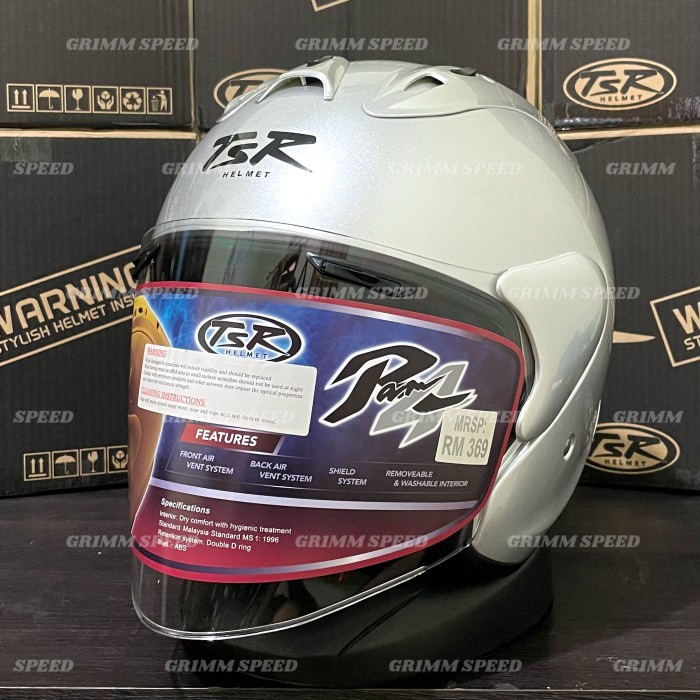 Helm Tsr Ram 4 Silver Alumunia - Tsr Helmet