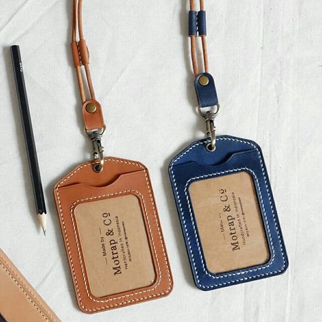 

Motrapandco id name tag / lanyard kulit Kode 314