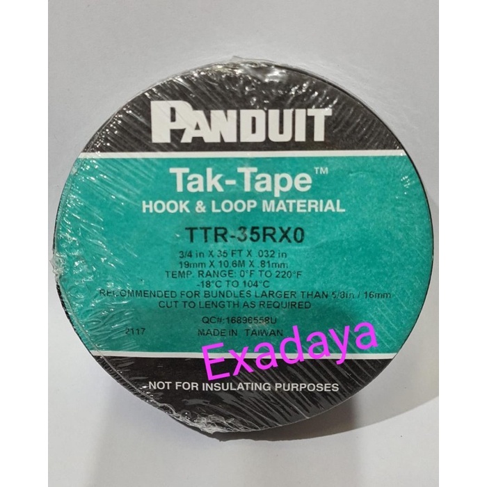 

Panduit TTR-35RX0 , Hook & Loop Felcro Cable Tie Tak-Tape kabel ties Kode 1434
