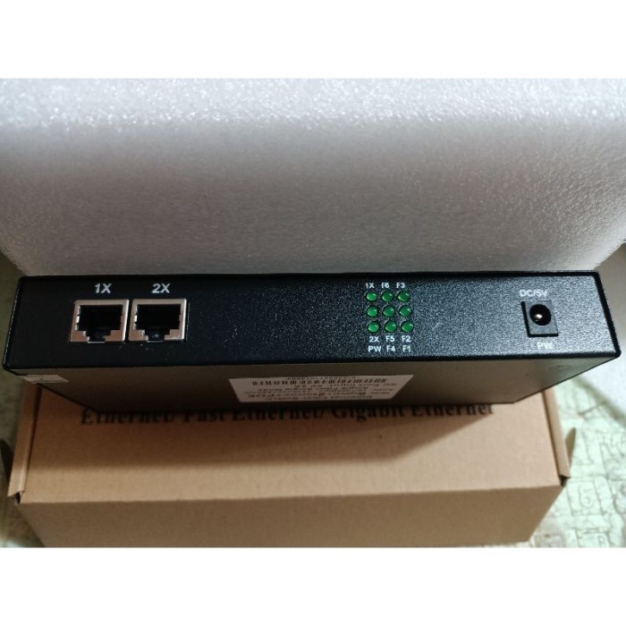 Promo Terbatas Media Converter 6 Port Fo 2 Port Lan Poe 10/100 Fast Ethernet Fiber Optik - Ln Aman