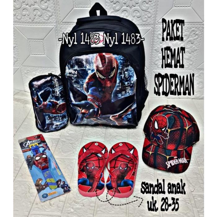 

BERGARANSI {READY STOCK} Tas ransel anak laki laki Sekolah TK SD 5 IN1 Karakter / Free tempat Pensil