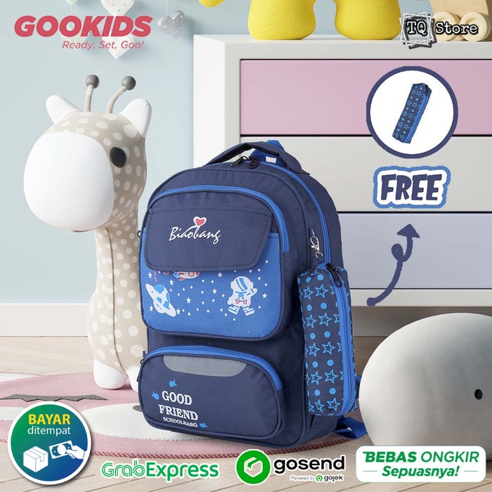 

PROMO SPECIAL Tas Ransel Anak Sekolah Laki Laki TK SD Astronot Bonus Tempat Pensil