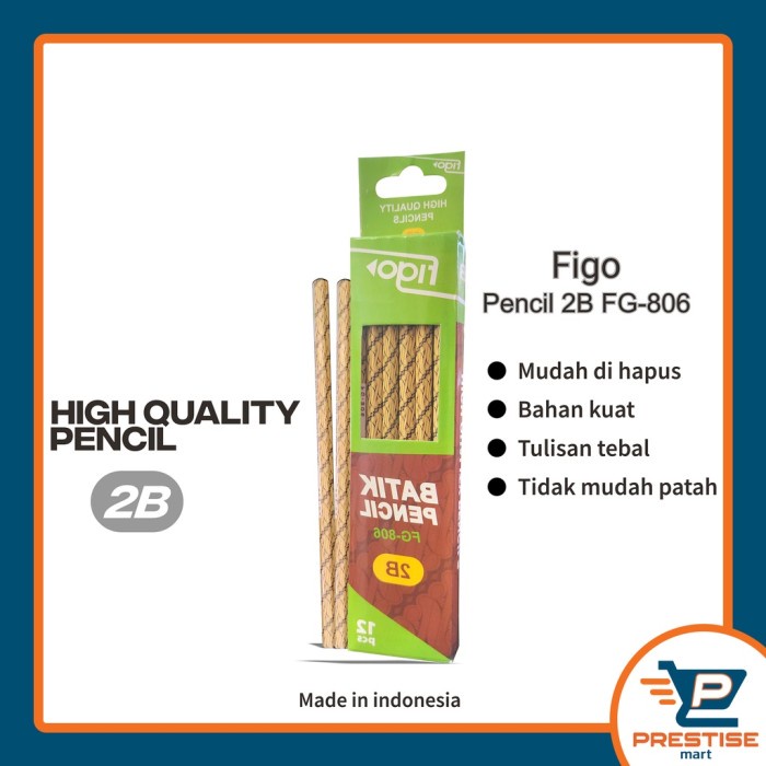 

TERUJI PENSIL 2B FIGO BATIK 72 PC - Pensil Ujian Sekolah Pensil Komputer