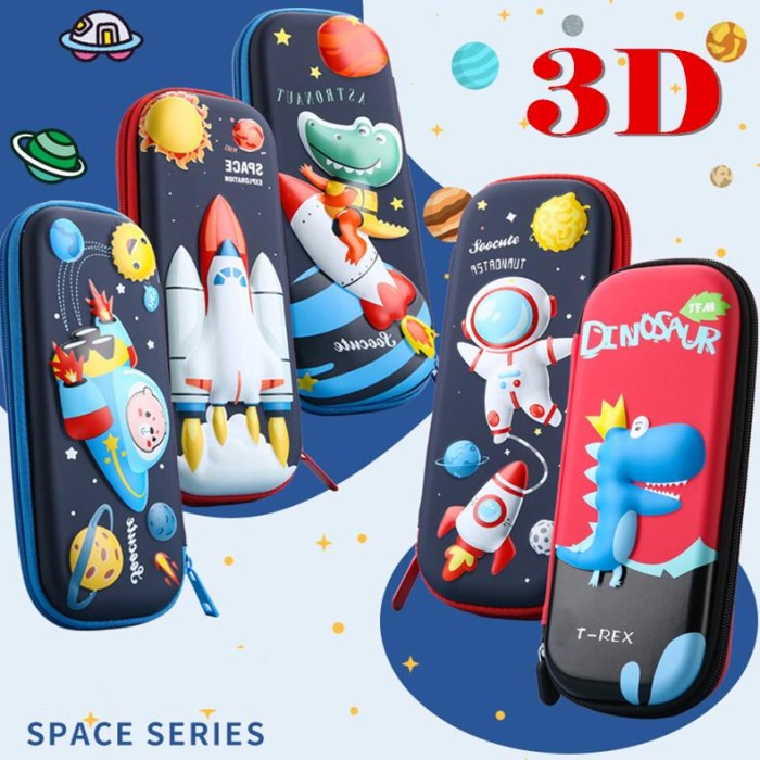 

TERPERCAYA [ 3D ] Kotak Pensil Anak Sekolah TK / SD 3D Bahan EVA