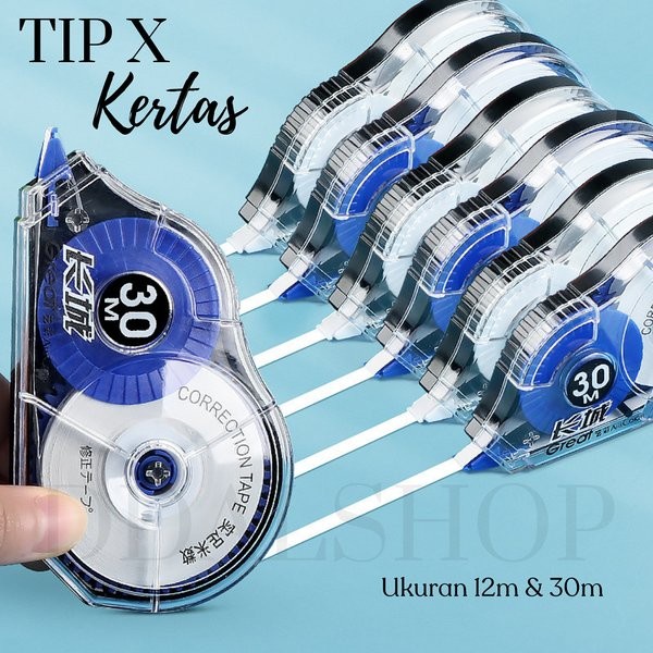 

SPECIAL Correction Tape Penghapus Pulpen Tipe X Kertas Alat Tulis Perlengkapan Sekolah dan Kantor