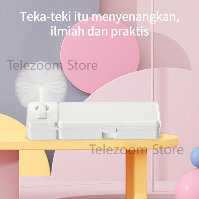 

KOMPLIT Multifungsi Kipas Lampu Meja Kecil Kotak Pensil Tempat Pensil Baru Kotak Alat Tulis